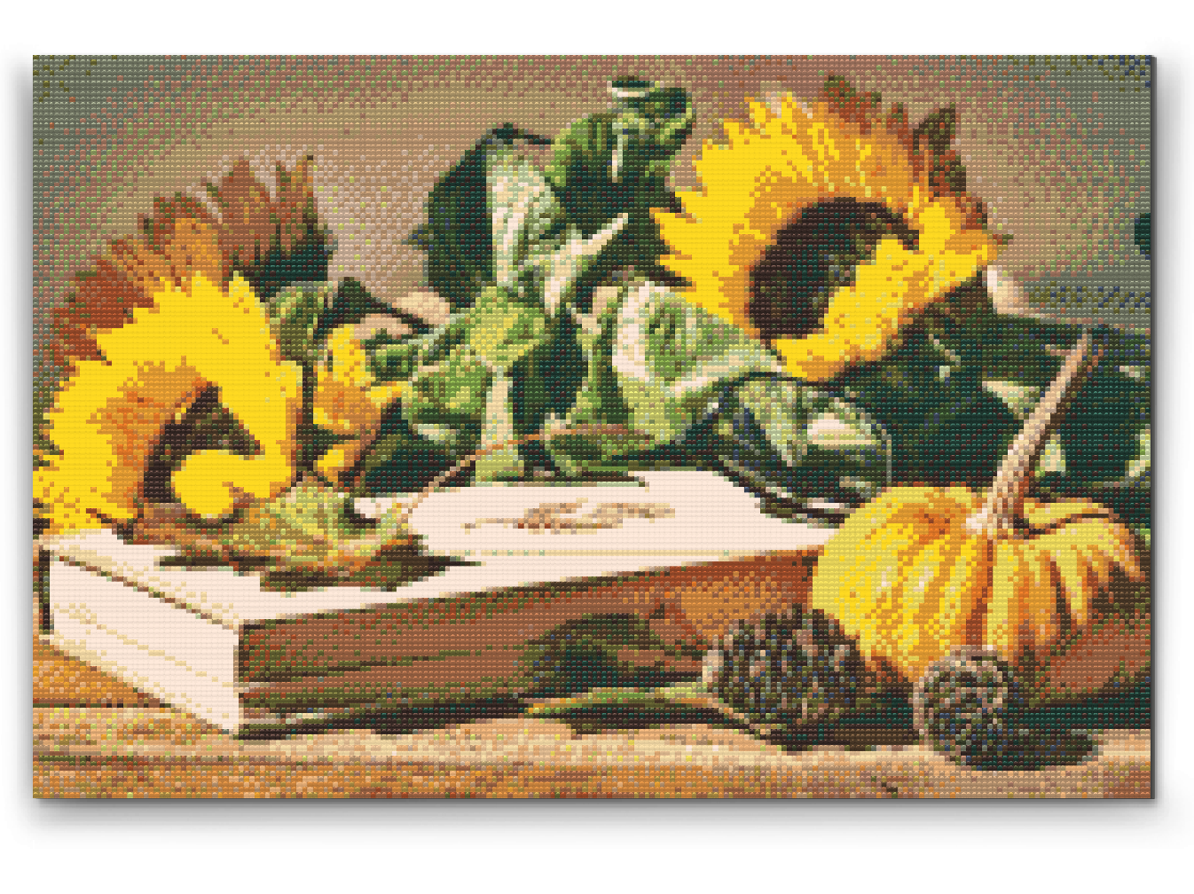 Diamantové malování - Pumpkin and Sunflowers